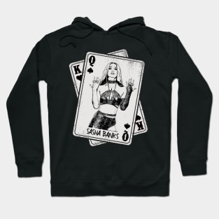 Retro Sasha Banks Wrestling 80s Card Style Hoodie